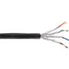 InLine Matassa Cavo Cat.7a, S/FTP(PiMF), 1200MHz, halogenfree, nero, PE, 300m [70300P]