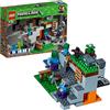 LEGO Minecraft La Caverna dello Zombie, Set di Costruzioni con Minifigure di Steve, Zombie e Baby Zombie, Giocattoli per Bambini, 21141
