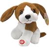 Generico Cane in Peluche che Abbaia con Verso e Suono - Altezza 20 cm, Morbido, Seduto - Husky, Dalmata, Golden Retriever, Mastino, Labrador, Hound (MASTINO)
