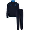 SSC Napoli Tuta Leggera Bambino Blu, EA7, Prodotto Ufficiale, Logo SSCN, Estiva, tasche laterali, chiusura zip, 8 anni