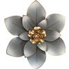 Picfarce Decorazione artistica da parete con fiori in metallo, 25,4 cm, scultura floreale rustica e moderna, in ferro invecchiato, da appendere alla parete, decorazione per la casa, opere d'arte per interni,