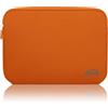 AIPIE Custodia per Laptop 15 15,6 Pollici Sleeve per Laptop 35.5x25x2cm Impermeabile Custodia Borsa Caso Protettiva Borsa da Trasporto per MacBook, Acer, Asus, Dell, HP,Lenovo Orange, 15.6 Pollici