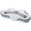 SAHEYER Cuscino Cervicale Per Dormire, Cuscino Ortopedico Cervicale Antirussamento Cuscini Memory Foam Per Dormire Sulla Schiena e Sul Fianco, Con Federa Lavabile In Lavatrice