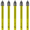 SANLEETEK Set Punte in Carburo - 5pezzi 6mm Punta Carburo Tungsteno con Gambo Triangolo per Legno Plastica Muratura Piastrelle di ceramica Calcestruzzo