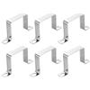 QUARKZMAN 6pz Morsetto a Sella a U, 60x60mm Fascette Stringitubo in Acciaio Inossidabile 304 Morsetti per Tubi per Porta Battente Chiusa Supporto Barra per Fissare Condutture Cavi