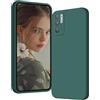 ISOI - Cover per Xiaomi Redmi Note 10 5G/Poco M3 Pro 5G, Custodia Morbida in Silicone Liquido, Protezione Completa Antiurto Ultra Sottile per il Corpo - Verde Notte