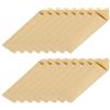 QUARKZMAN 100 Pz Buste per Posate in Carta 8 x 2.4 Pollici Buste per Posate Monouso Sigillabili in Carta Kraft Oleoproof Portaposate per Posate Cucchiai Bacchette, Marrone