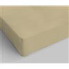 Italian Bed Linen MAX COLOR Lenzuolo Sotto Con Angoli Tortora singolo 90 x 200 cm