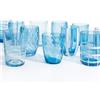 Zafferano Melting Pot Bicchiere Acqua in Vetro - Set 6 Pezzi