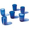Zafferano Melting Pot Bicchiere Acqua in Vetro - Set 6 Pezzi
