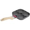 Cocoarm Stampo per Padella in Alluminio con Rivestimento Antiaderente, per Cucina, Colazione, Pancake, con Manico Antiscottatura, per Colazione, Pancake, Uova, (Fornello universale a