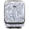 Vera Bradley Women's Hardside Underseat Rolling Suitcase Luggage, Soft Sky Paisley, One Size