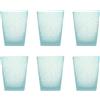 MEMENTO Bicchieri Acqua Monocolore Light Blue Set 6 Pezzi 250ml Pasta di Vetro