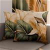 PETTI Artigiani Italiani - Coppia di Federe Cuscino 30x30 cm in Microfibra, Cuscini Arredo Camera da Letto, Divano, Salotto, Set 2 Fodere Copricuscino, Federa Floreale 165, 100% Made in Italy