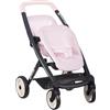 Smoby - Maxi-Cosi - Passeggino gemellare rosa - Giocattolo imitazione - Cavalca 2 bambole fino a 42 cm - Ruote silenziose e multidirezionali - Dai 3 anni - Prodotto in Spagna