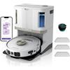 Shark PowerDetect Robot Aspirapolvere Lavapavimenti 2 in 1, NeverTouch Pro Autosvuotante, Autoriempimento, Autopulizia, Navigazione 3D LiDAR, Bypass Ostacoli NeverStuck, WiFi/App, Bianco AV2800ZEEUWH