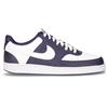 NIKE Court Vision Low Sneaker In Ecopelle Navy Bianco - Uomo - Navy Bianco