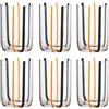 ZAFFERANO TIRACHE BICCHIERE ACQUA 35 CL NERO ARANCIO 6 PZ TR00106B