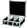 Reloop 100 CD Case PRO - custodia professionale per CD con suddivisione in 3 parti, costruzione estremamente robusta, maniglia per il trasporto di eobust, nero