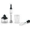 Bosch Frullatore ad Immersione Potenza 600 W con Bicchiere e Tritatutto colore Bianco Serie 4 ErgoMaster - MSM4W221