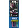 PROCTER & GAMBLE SRL Oral-B - Spazzolino Manuale Robin Hood Black Medio 3 Pezzi