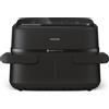 Philips Friggitrice ad Aria Capacità 7.1 Litri Potenza 2450 Watt Doppio Cestello Flessibile con Tecnologia Rapid Air colore Nero - NA150/00 Serie 1000