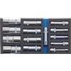 Hazet, Set di chiavi a bussola, quadrato Hollow 12,5 mm, esagonale tractions profilo esterno, 1 pezzi, 163 - 459/15
