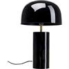 Kare Design Lampada da tavolo Loungy Nero, oro/nero, abat jour, soggiorno, nicchia, forma fungo, sala pranzo, stile elegante, moderno, 38x25x25cm (A/L/P), lampadina non inclusa