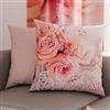 PETTI Artigiani Italiani - Coppia di Federe Cuscino 30x30 cm in Microfibra, Cuscini Arredo Camera da Letto, Divano, Salotto, Set 2 Fodere Copricuscino, Federa Shabby Rosa, 100% Made in Italy
