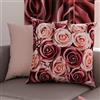 PETTI Artigiani Italiani - Coppia di Federe Cuscino 30x30 cm in Microfibra, Cuscini Arredo Camera da Letto, Divano, Salotto, Set 2 Fodere Copricuscino, Federa Floreale Cipria, 100% Made in Italy