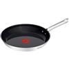 Tefal Duetto On G7660434 - Padella antiaderente Go Ceram, segnale termico, manico rivettato, adatta a tutti i piani cottura, in acciaio inox, durevole, con rivestimento antiaderente