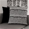 PETTI Artigiani Italiani - Coppia di Federe Cuscino 30x30 cm in Microfibra, Cuscini Arredo Camera da Letto, Divano, Salotto, Set 2 Fodere Copricuscino, Federa Animalier Nero, 100% Made in Italy