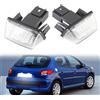 POPMOTORZ 2 Pezzi Luci targa, Luce targa a LED 18 LED 2835 SMD con Canbus Sesign Senza Errori Bianco Installazione Semplice per C-itroen C3 C3 II C4 C5 II C5 P-eugeot 206 207 406 306 307