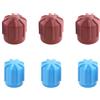 VGOL 6Pcs R134a Auto AC Aria Condizionata Cap Alta/Bassa Pressione Aria Condizionata Valvola Copertura Adatto per M8 M9 M10 Valvola