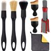 MLPKOI Pennelli Pulizia Auto, Pennello Pulizia Auto Interni, Pennello Detailing Set Pulite Dell'Auto Setole, Spazzola Lavaggio Interni Super Morbida, per la Cruscotti