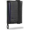 Bronzi® Portafoglio Uomo Slim Piccolo | Portacarte Uomo Donna Portatessere Porta Carte Di Credito | Portafogli Mini Protezione RFID con Portamonete | Box Regalo (Classic Carbon Nero)
