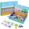 Aolso Puzzle Magnetico Giochi, Puzzle Educativi per il Trasporto Magnetico, Set da 1 Pezzo Gioco Educativo Magnetico, Apprendimento Motricità Fine e Immaginazione - Da 3 Anni in Su