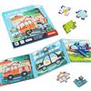 Aolso Puzzle Magnetici Giochi per bambini 3-7 anni, Giocattolo Montessori, Puzzle Animali Magnetico Gioco,Giochi da Viaggio per Bambini 2 anni-Auto