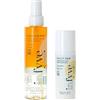 INFYVE SUMMER SET | Cofanetto con Protezione Solare Viso DAILY.SUN SPF50 50ml e Protezione Solare per Corpo, Capelli e Viso SUN.LOVER 150ml | Con Antiossidanti e Acido Ialuronico | 150ml e 50ml