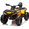 GIODICART Auto Elettrica per Bambini 12V Can-Am Outlander 2 Motori, Giallo