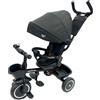 GIOJOY Triciclo 4-in-1 GioJoy Moove-1 Nero - Comfort, Sicurezza e Divertimento per i Primi Passi