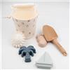 Bamboom Set Spiaggia Morbido Secchiello con Accesori Fishes