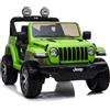 GIODICART Auto Elettrica Macchina per Bambini 2 Posti Jeep Wrangler Rubicon Verde 12V con Telecomando - REGISTRATI! SCOPRI ALTRE PROMO