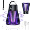 Adiwo Lampada Antizanzare Elettrica, UV Zanzariera Elettrica 2 in 1, Portatile, Lampada Zanzare, Lampada Repellente Mosche con Luce per Al Chiuso, Sul Tetto, In Giardino, In Campeggio, In Viaggio