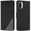 SONWO Cover per Xiaomi Poco F3 Custodia, Flip Caso in PU Pelle Case Cover Premium Portafoglio Custodia per Xiaomi Poco F3, Slot per Schede, Supporto Stand, Nero