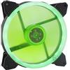 Suranus Ventola LED 140mm Verde Ring SU-R14025FD 12V 52CFM 1300RPM 140 mm 14 cm 3 Pin + 4 Pin molex Viti Incluse PC Raffreddamento Computer