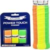 G-Lueck Set da 3 pezzi Tennis Power Touch Overgrip (molto maneggevole e durevole) | 0,60 mm di spessore | Fascia per impugnatura per padel, badminton, racchetta da squash con nastro autoadesivo |
