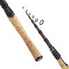 EOW XPEDITE Portable Telescopic Fishing Rods, Spinning & Casting, 24T Carbon Blanks & Solid Carbon Tip, Cork Handle, Travel Rod, Short Collapsible Rods (Rod - Spinning/Action Fast/Power M, 5'6)