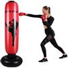 Buithafu Sacco da boxe autoportante per MMA, Muay Thai, fitness, kickboxing, sacco da boxe resistente, con supporto, per adulti e ragazzi (Senza guanti)