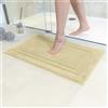 Decomira Tappeto Bagno Antiscivolo | Tappetino bagno super assorbente, lavabile in lavatrice | Per il bagno, la doccia, la vasca da bagno o come tappetino WC | Beige - 50x80 cm